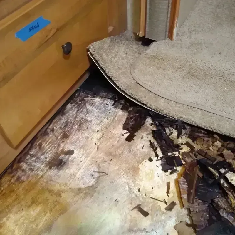 Wood Floor Water Damage in Glasgow, MT